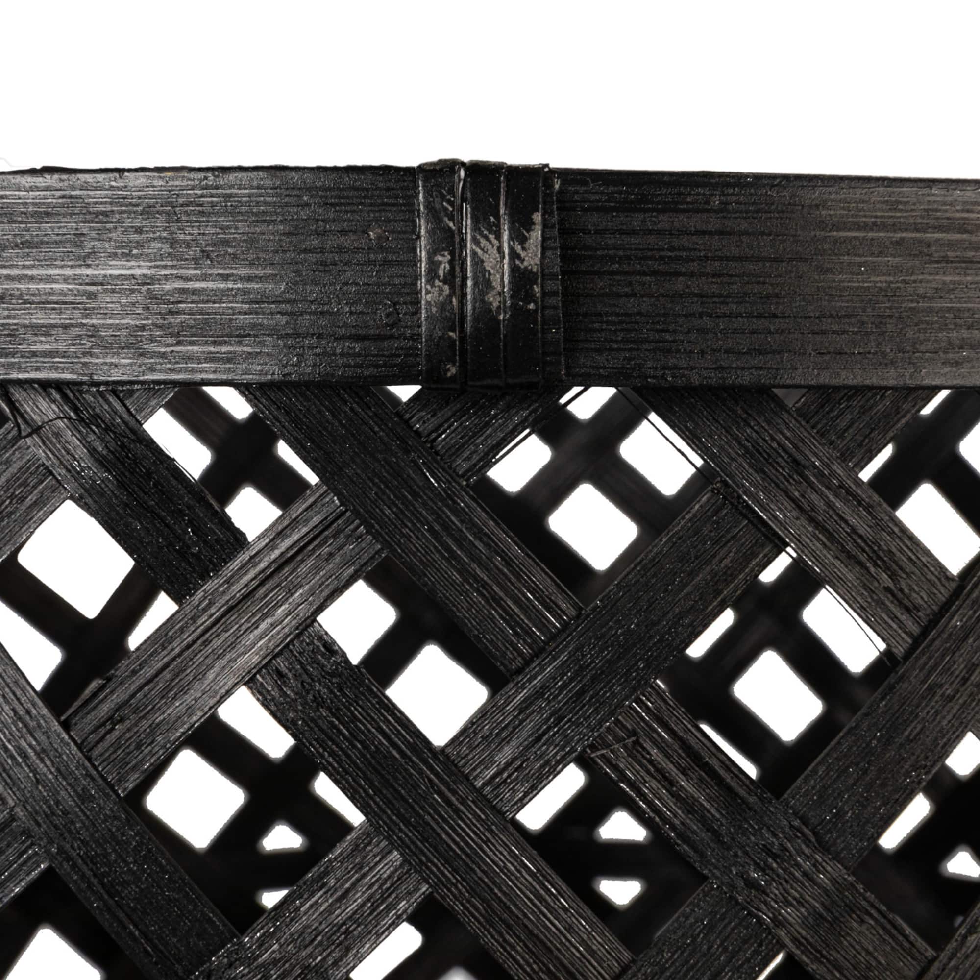 Hello Honey® Black Woven Bamboo Basket Set